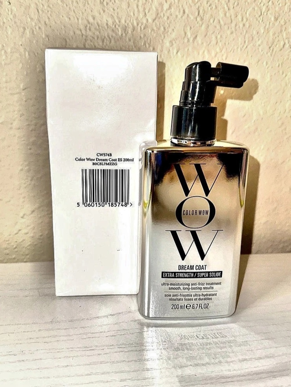 NIB 6.7oz 200mL Color Wow Extra Strength Dream Coat Supernatural Spray Frizz